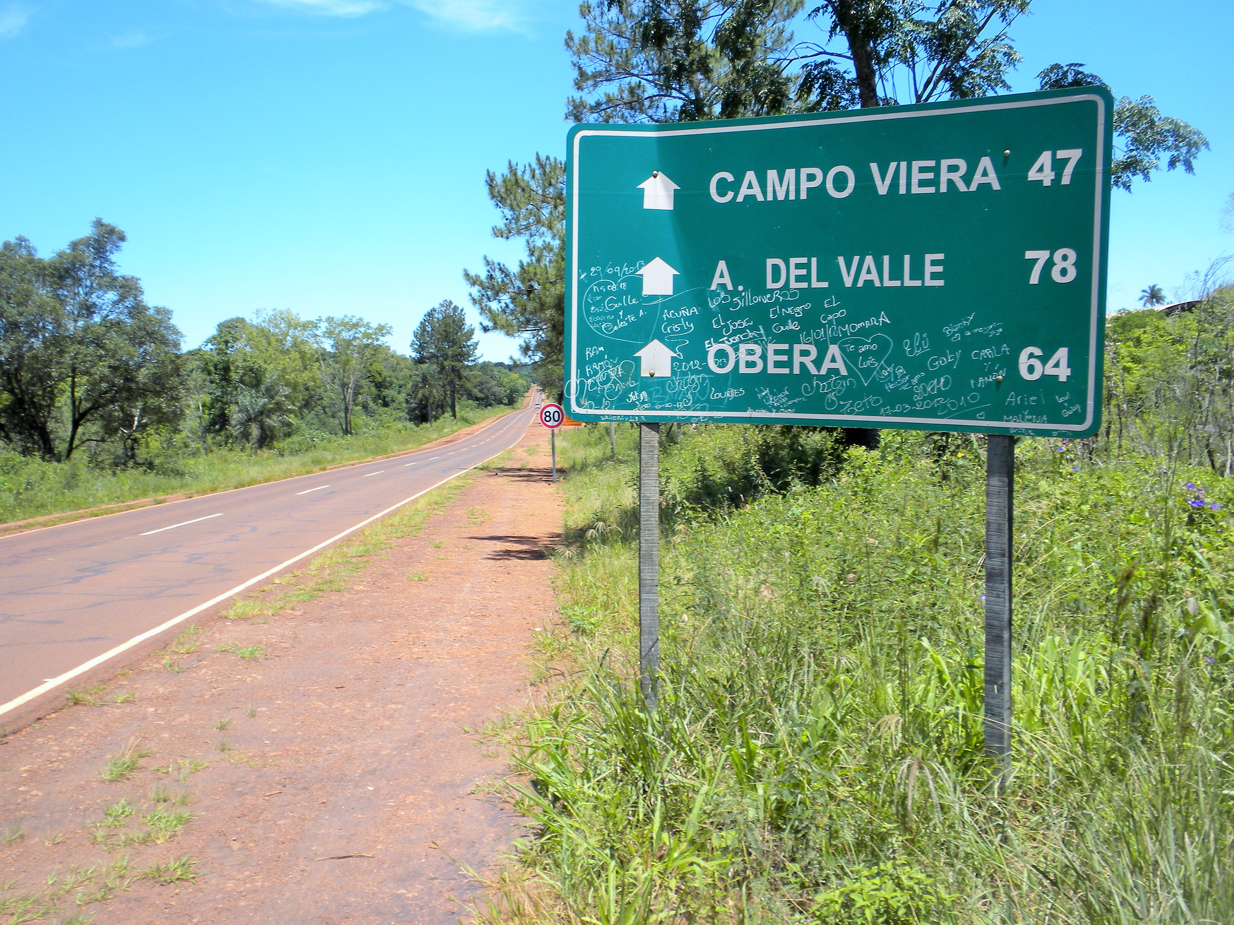 Tramo de la Ruta Provincial 6 reducido por obras de Vialidad - El Misionero