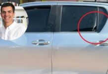 Balearon la camioneta de Juan Manuel Urtubey mientras hacía campaña en Salta