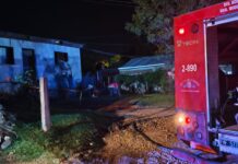 Cortocircuito provocó un incendio en una casa de Bernardo de Irigoyen