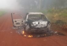 Misterioso incendio destruyó un automóvil en Santa Inés