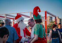 “Papá Noel” recibe a las familias en el Parque de las Fiestas
