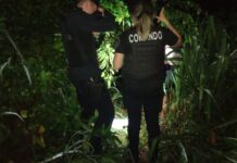 La Policía rastrillaba una zona de monte y halló un refugio clandestino con droga y objetos robados