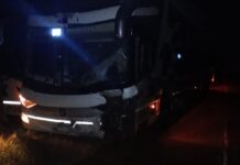 Choque entre un colectivo y una moto dejó dos víctimas fatales Hipólito Yrigoyen