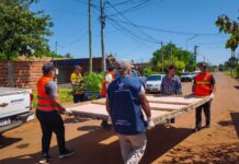 Con tareas interdisciplinarias, Posadas y la Provincia acompañaron a familias afectadas por un incendio