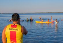 Aspirantes se preparan para el cursillo de ingreso a la Escuela Municipal de Guardavidas