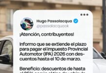 Misiones prorrogó el plazo para pagar el Impuesto Provincial Automotor con descuentos de hasta el 35%