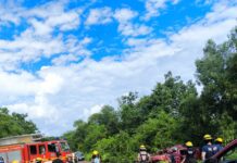 Intentó esquivar a un perro, perdió el control y despistó en San Javier