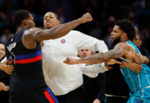 Brutal pelea en la NBA entre Pistons y Hornets: golpes y expulsiones