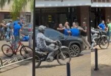 Pelea entre arbolitos en el centro posadeño: el motivo que originó la disputa