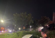 Conductora perdió el control y terminó en la banquina en San Vicente