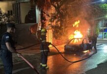 Un incendio destruyó por completo un vehículo en El Soberbio