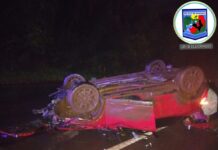 Despiste en Mado dejó dos mujeres lesionadas sobre la Ruta 12