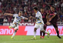 Con un doblete de Merentiel y un tanto de Ascacíbar, Boca goleó a Lanús como visitante