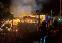 Incendio consumió por completo una vivienda en Gobernador Roca