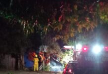 Incendio consumió por completo una vivienda en Oberá