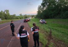 Siniestro vial en San José terminó con secuestro de cigarrillos ilegales