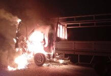 Se incendió un camión en Posadas