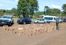 Secuestraron más de 126 mil paquetes de cigarrillos de contrabando en Eldorado, Irigoyen y San Vicente