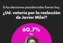 Crece el rechazo a la reelección de Milei y la corrupción gana peso en el desgaste