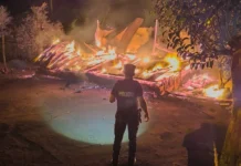 Una mujer murió calcinada en Dos de Mayo al incendiarse su vivienda