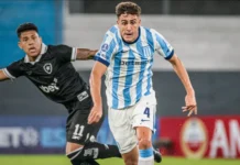 Racing cayó por 3-2 con Botafogo y complicó su clasificación en la Copa Sudamericana