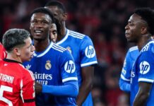 La UEFA suspendió por 6 partidos a al argentino Prestianni por haber discriminado a Vinicius