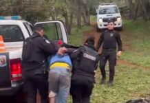 Amenazó de muerte a su pareja, escapó por el monte y se arrojó por un barranco en Campo Grande