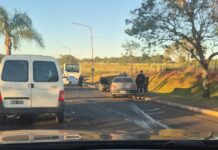 Siniestro vial en el Acceso Oeste de Posadas