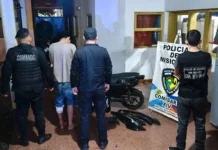 Robó una moto en el Hospital Madariaga, chocó y fue detenido gracias a las cámaras del 911