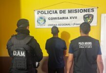 Terminó detenido tras discutir con su madre y provocar destrozos en Posadas