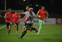 Agónica victoria de River ante Carabobo para acercarse a la clasificación en la Copa Sudamericana
