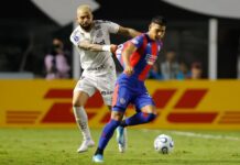 San Lorenzo empató 2-2 con Santos y se acerca a la siguiente ronda de la Copa Sudamericana