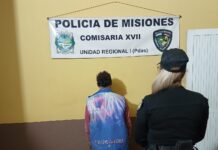 Sorprendieron a un ladrón dentro de una escuela de Posadas y fue demorado en el acto