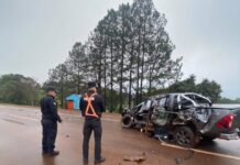 Dos lesionados tras un choque entre una camioneta y un camión en la Ruta Nacional 14