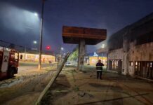 Sofocaron un incendio en el edificio de una ex estación de servicio en Posadas