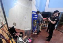 Intentaron escapar con bienes robados de una iglesia, pero fueron detenidos por la Policía en San Pedro