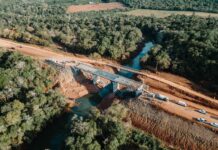 Por seguridad, se interrumpe el paso sobre el puente provisorio del arroyo Pindaytí en la Ruta 2