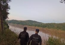 Buscan intensamente a un joven que desapareció tras el hundimiento de una embarcación en el río Uruguay
