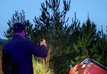 Investigan el despiste de una camioneta hallada abandonada sobre la Ruta 14