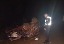 Una joven resultó herida tras despistar con su automóvil sobre la Ruta Nacional 14