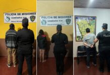 Tres detenidos por casos de violencia familiar en Posadas