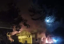 Un hombre resultó herido tras el incendio total de una vivienda en Apóstoles