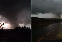 Un tornado causó destrozos en el sur de Brasil a pocos kilómetros de la frontera con Misiones