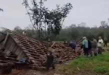 Un tornado impactó en Brasil cerca de la frontera con Misiones y provocó daños materiales en comunidades rurales