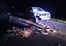 Siniestro vial dejó a un motociclista en grave estado y con riesgo de vida en Mojón Grande