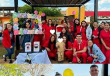 Jornada saludable y solidaria a cargo de estudiantes de Enfermería del Instituto Saavedra en San Vicente