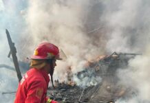 Bomberos sofocaron un incendio que amenazaba con propagarse a una vivienda en Oberá
