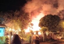 Dos viviendas fueron consumidas por un incendio y un hombre resultó con quemaduras en Santo Pipó