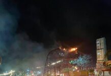 Bomberos controlaron un principio de incendio en el ingreso al Parque de las Fiestas en Posadas