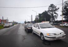 Seis vehículos chocaron en cadena sobre la avenida Quaranta de Posadas